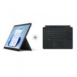 Microsoft Surface Pro 8 - i5 - 16GB - 256GB - graphite inkl. Surface Type Cover - schwarz