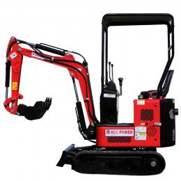 Minibagger mit Kettenantrieb; Dieselmotor; schwenkbarem Baggerarm und verstellbarem Fahrwerk (DKB881)