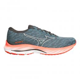 Mizuno Wave Rider 26 Neutralschuh Herren - Grau, Orange, Gr&ouml;&szlig;e 41