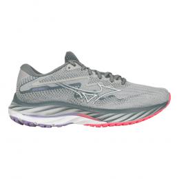 Mizuno Wave Rider 27 Neutralschuh Damen - Grau, Lila, Größe 38.5