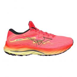 Mizuno Wave Rider 27 Neutralschuh Damen - Pink, Gold, Größe 38