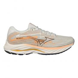 Mizuno Wave Rider 27 Neutralschuh Damen - Weiß, Koralle, Größe 42