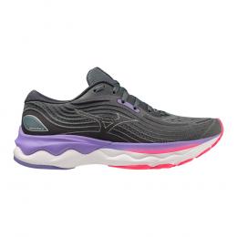 Mizuno Wave Skyrise 4 Neutralschuh Damen - Grau, Lila, Größe 38