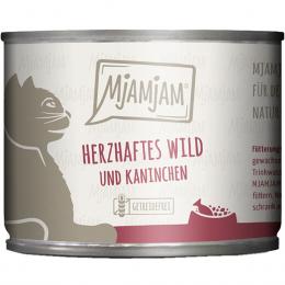 MjAMjAM herzhaftes Wild & Kaninchen an fruchtigen Heidelbeeren 6x200g