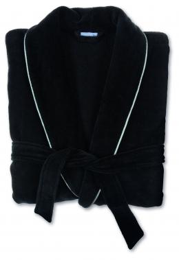 Möve Homewear Schalkragen-Bademantel Velour - black - XL