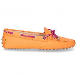 Mokassins HEAVEN Veloursleder Logo orange