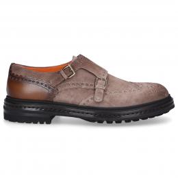 Monk Schuhe 16232 Veloursleder