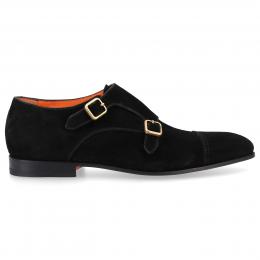 Monk Schuhe 17805 Veloursleder