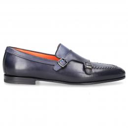 Monk Schuhe 18003 Veloursleder