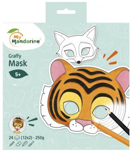 My Mandarine Maskenmalbuch , Tiere,
