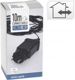 Nampook Starter Adapter f&uuml;r koppelbare Weihnachtsbeleuchtung - Geeignet f&uuml;r bis zu 1600 LEds ca - 10 Meter