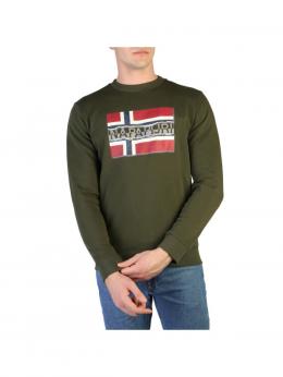 Napapijri Herren Sweatshirt Gr&uuml;n Herbst/Winter Kollektion, Gr&ouml;&szlig;e S