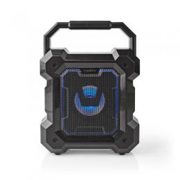 Nedis Bluetooth®-Lautsprecher | max. Batteriespielzeit: 13 Std - Tisch Design | 5 W | Mono | Eingebautes Mikro | Schwarz
