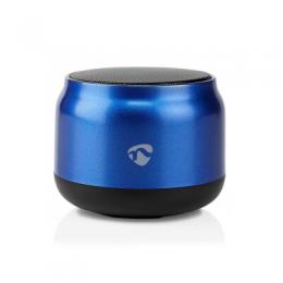 Nedis Bluetooth®-Lautsprecher | max. Batteriespielzeit: 4 Std - Handgerät | 5 W | Mono | Eingebautes Mikro | Verknüpfbar | Blau