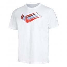 Nike 12 Mo Swoosh T-Shirt Herren - Weiß, Mehrfarbig, Größe XL