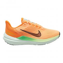 Nike Air Winflo 9 Neutralschuh Damen - Orange, Grün, Größe 39