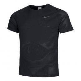Nike Dri-Fit Advantage Run Division Techknit Laufshirt Herren - Schwarz, Größe XL