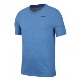 Nike Dri-Fit Crew Solid T-Shirt Herren - Blau, Schwarz, Größe XL