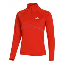 Nike Dri-Fit Iconclash Half-Zip Longsleeve Damen - Rot, Weiß, Größe L