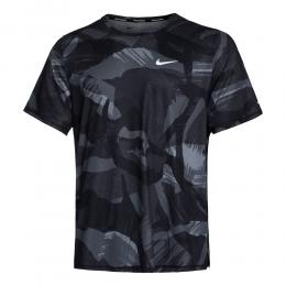 Nike Dri-Fit Miler Camouflage Laufshirt Herren - Schwarz, Gr&ouml;&szlig;e M
