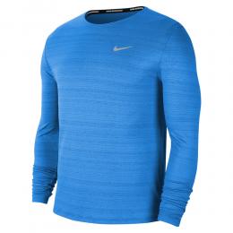 Nike Dri-Fit Miler Longsleeve Herren - Blau, Größe S