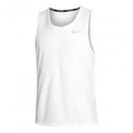 Nike Dri-Fit Miler Tank-Top Herren - Weiß, Grau, Größe L