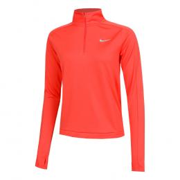 Nike Dri-Fit Pacer 1/4-Zip Lauftop Damen - Koralle, Größe M