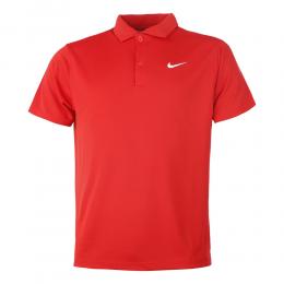 Nike Dri-Fit Solid Polo Herren - Rot, Größe L