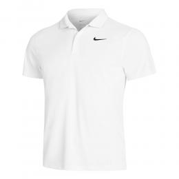 Nike Dri-Fit Solid Polo Herren - Weiß, Größe XXL
