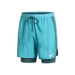 Nike Dri-Fit Stride Hybrid 5in 2in1 Running Shorts Herren - Blau, Grau, Größe XL