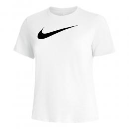 Nike Dri-Fit Swoosh T-Shirt Damen - Weiß, Schwarz, Größe M