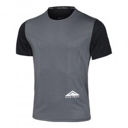Nike Dri-Fit Trail Rise 365 Laufshirt Herren - Grau, Schwarz, Größe S