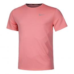 Nike Dri-Fit UV Miler Laufshirt Herren - Orange, Größe XXL