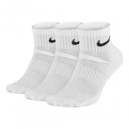 Nike Everyday Cush Ankle Sportsocken 3er Pack - Weiß, Schwarz, Größe 42-46