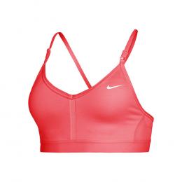Nike Indy Neck Light Support Sport-BH Damen - Koralle, Gr&ouml;&szlig;e XS