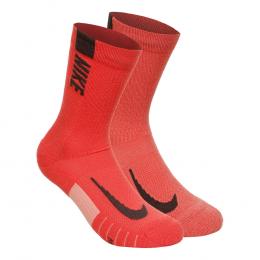 Nike Multiplier Crew Sock Laufsocken 2er Pack - Mehrfarbig, Größe 38-42
