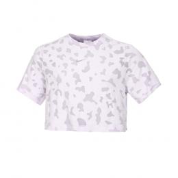 Nike One AOB Laufshirt Mädchen - Weiß, Flieder, Größe S