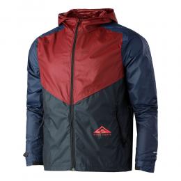 Nike SF Trail Windrunner Laufjacke Herren - Dunkelrot, Blau, Gr&ouml;&szlig;e L
