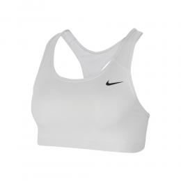 Nike Swoosh Sport-BH Damen - Wei&szlig;, Schwarz, Gr&ouml;&szlig;e M