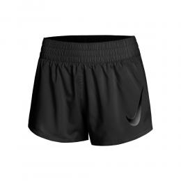 Nike Swoosh Veneer Shorts Damen - Schwarz, Größe M