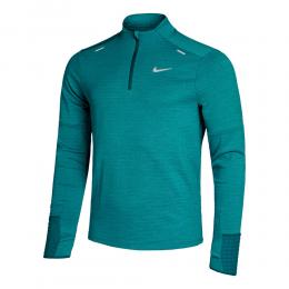 Nike TF Repel Element Half-Zip Quarter-Zip Running Lauftop Herren - Petrol, Grau, Größe S