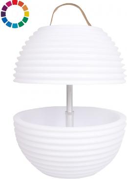 Nikki Amsterdam Bowl Multi-LED Leuchte mit Lautsprecher & Cooler