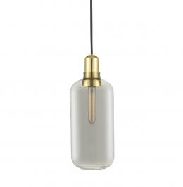 Normann Copenhagen Amp Brass Hängelampe Large - Smoke/Brass - Höhe 26 cm - Ø 11,2 cm