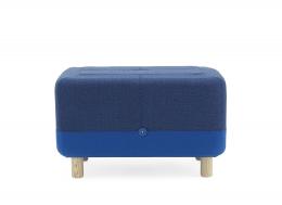 Normann Copenhagen Sumo Pouf - blue hybrid - H 40 x B 65 x T 45 cm