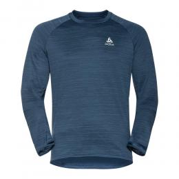 Odlo Easy Warm Mid Layer Longsleeve Herren - Blau, Größe M