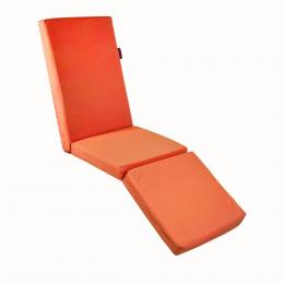 Outbag Relax Gartenstuhl-Auflage mit Fußteil Plus für Hochlehner - orange - Fußteil L 50 cm - Sitzfläche L 50 cm - Rückenlehne H 80 x B 50 cm
