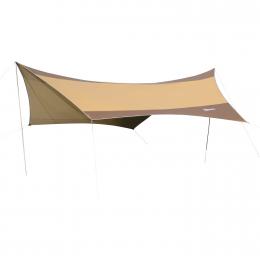 Outsunny Sonnensegel Tarp Polyester Golden 550 x 560cm
