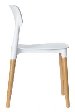 PAPERFLOW Besucherstuhl , GLAMWOOD, , 2er Set, wei&szlig;