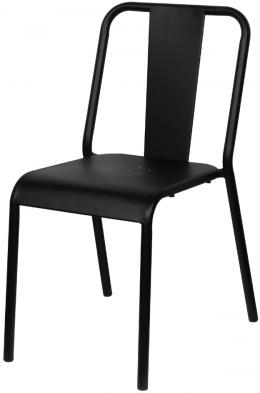PAPERFLOW Outdoor-Besucherstuhl ARTY, 2er Set, schwarz
