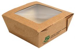 PAPSTAR Feinkostbox , pure, , eckig, 650 ml, braun